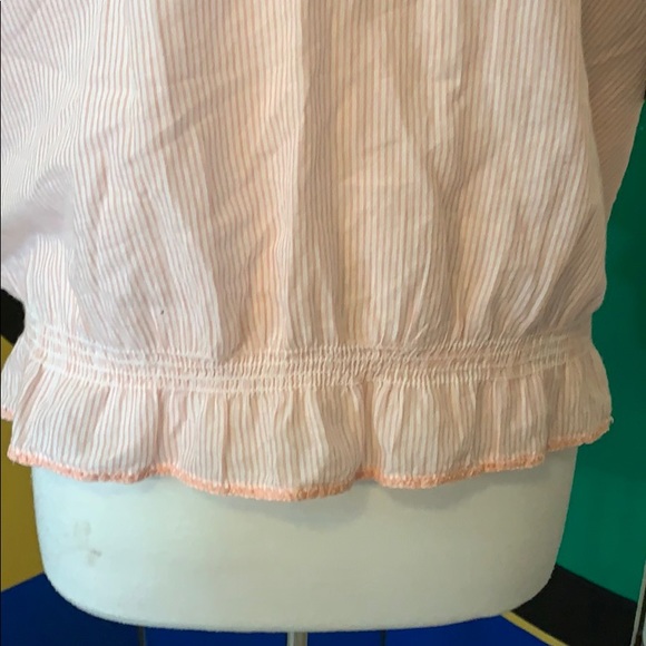 NWT Coral embroidered off shoulder boho shirt - Picture 6 of 8